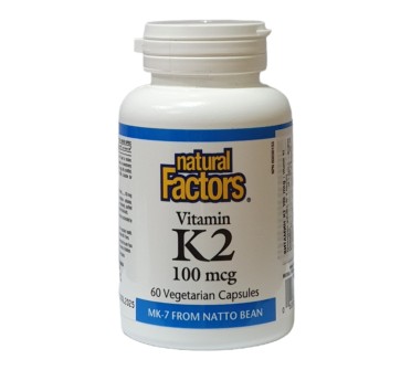 ВИТАМИН К2 100мкг х 60 капс. NATURAL FACTORS